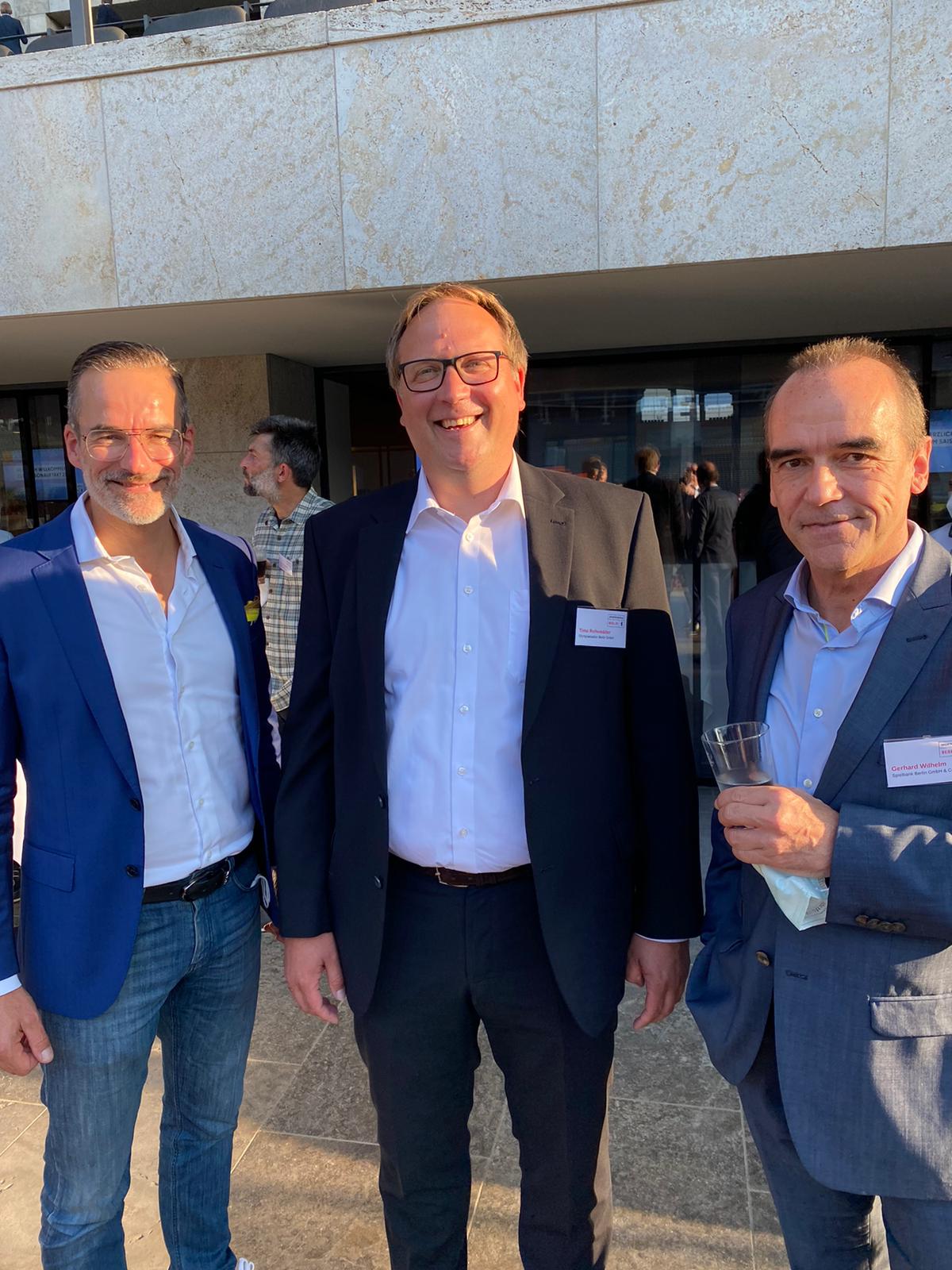 Dr. Stefan Franzke, Berlin Partner, Timo Rohwedder, Olympiastadion Berlin, Gerhard Wilhelm, Spielbank Berlin | Foto: BERLINboxx